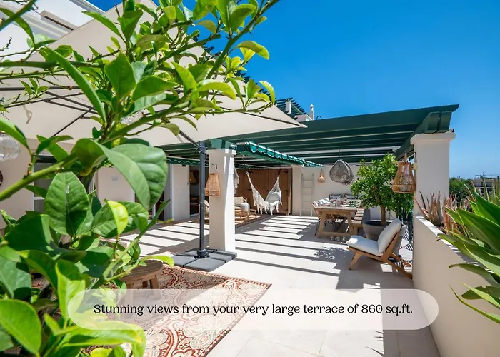 Stayatsas Luxury 2 Bedroom Apartment, 80 M2 Private Terrace, Pools, Walk To & Puerto Banus Apartamento Marbella