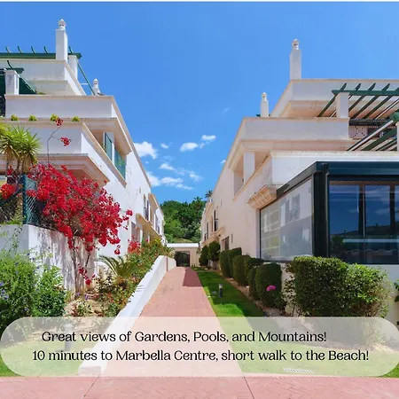 Stayatsas Marbella Luxury 2 Bedroom Apartment, 80 M2 Private Terrace, Pools, Walk To Beach & Puerto Banus